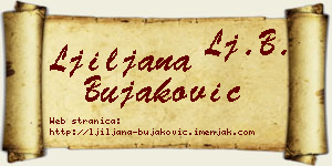 Ljiljana Bujaković vizit kartica